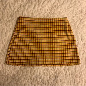 urban outfitters Venice plaid mini skirt